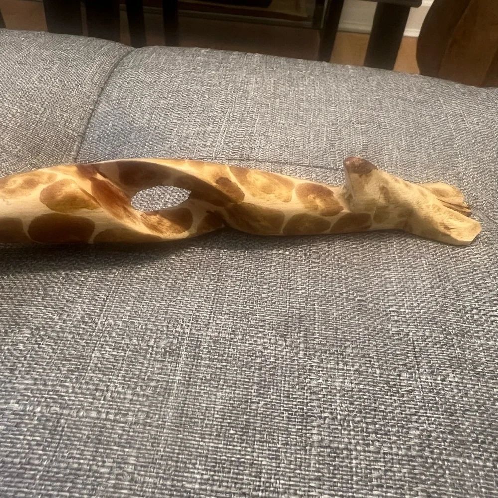 Giraffe wood spoon
